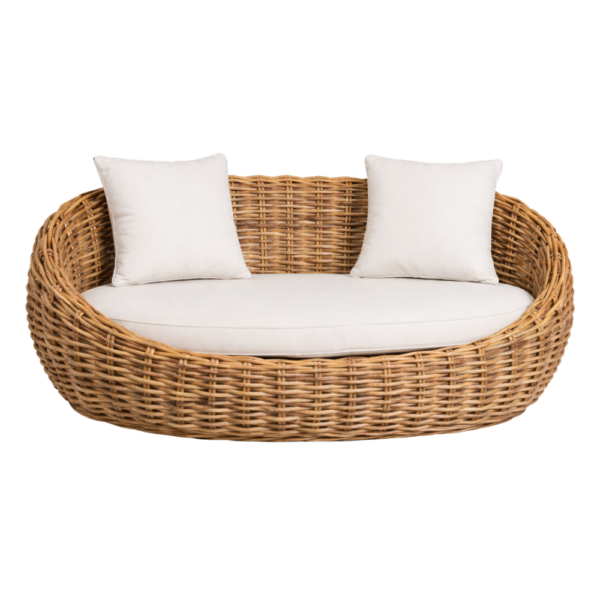 Twisted Wicker Sofa