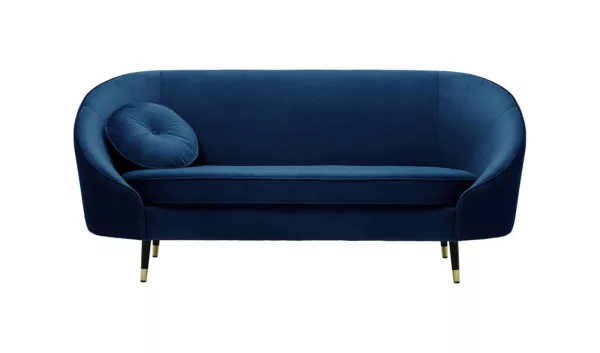 Persian Blue Velvet Sofa