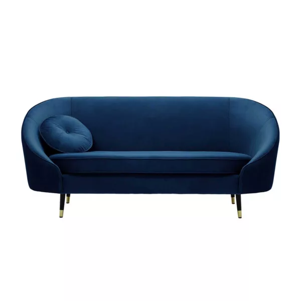 Persian Blue Velvet Sofa