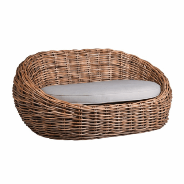 Twisted Wicker Sofa