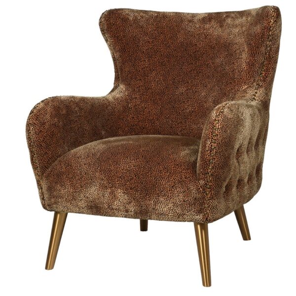 Zanzi Leopard Print Armchair