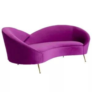 Purple Heart Velvet Sofa