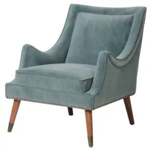 Steel blue armchair