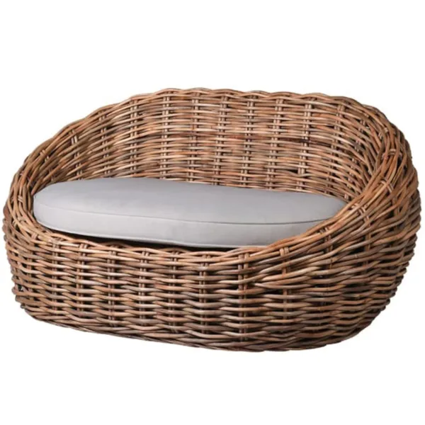 Twisted Wicker Sofa