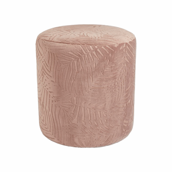 Dusted Rose Ottoman Jacquard Palms Print