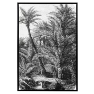 Black & White Palm Trees Canvas hire