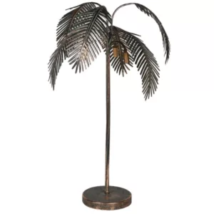 Gold Palm Table Lamp