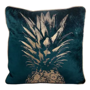 Velvet Cushion with Pineapple Print hire