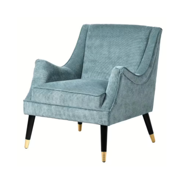 Cornflower Blue Cord Armchair