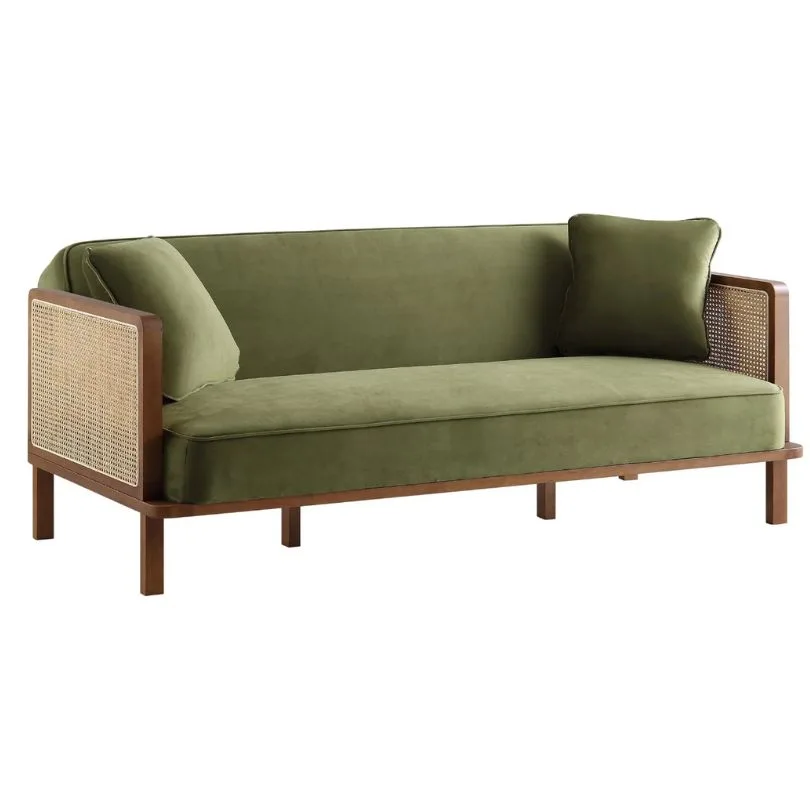 Midcentury Panama Sofa - Olive - Image 2