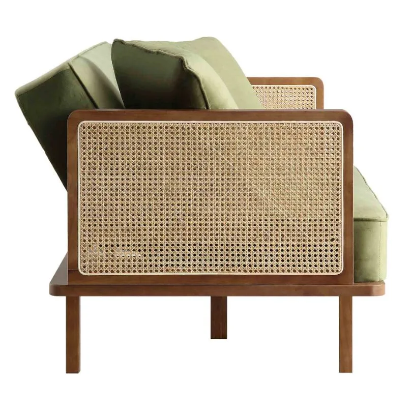 Midcentury Panama Sofa - Olive - Image 3