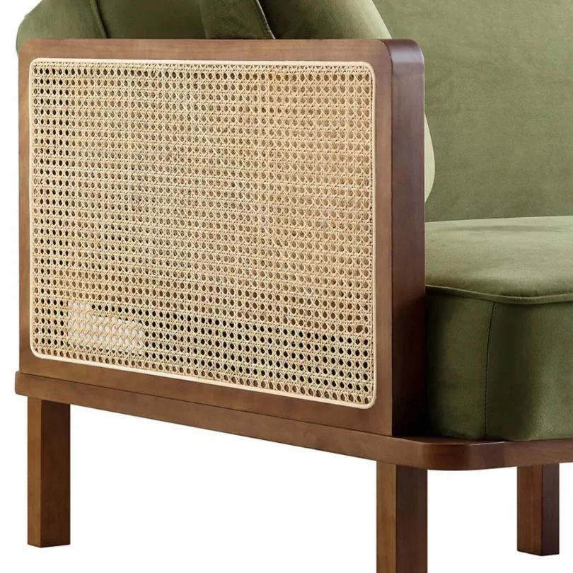 Midcentury Panama Sofa - Olive - Image 4