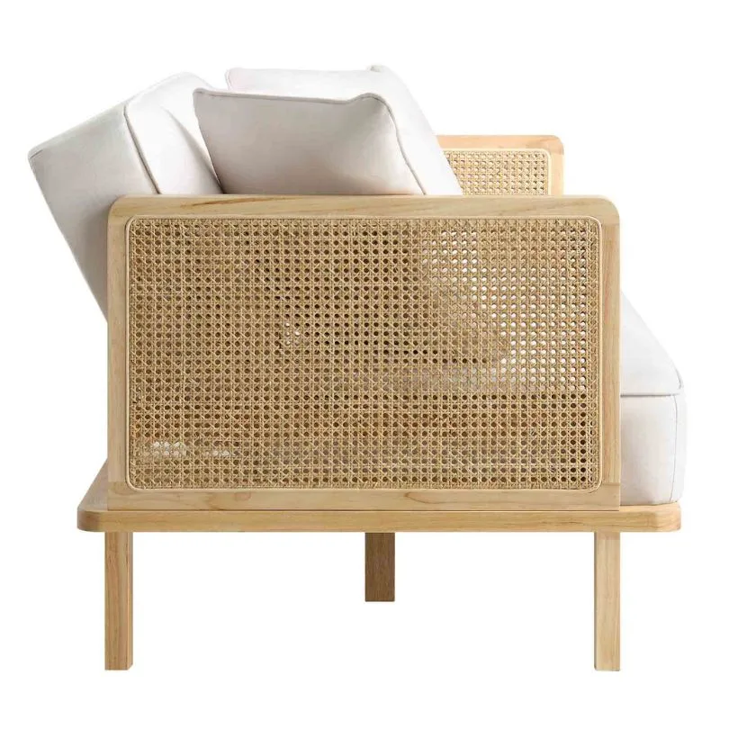 Midcentury Panama Sofa - Soft White - Image 2