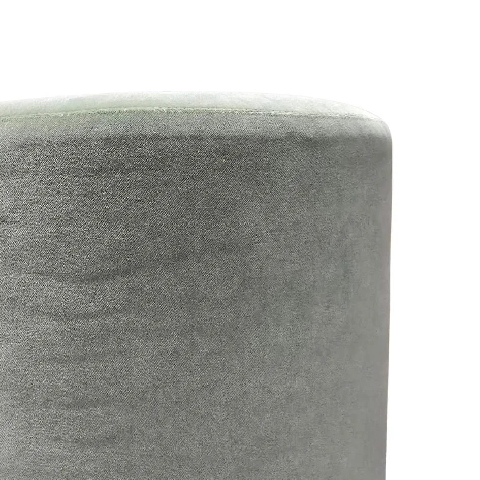 Pea Green Ottoman In Linwood Winter Moss - Image 2