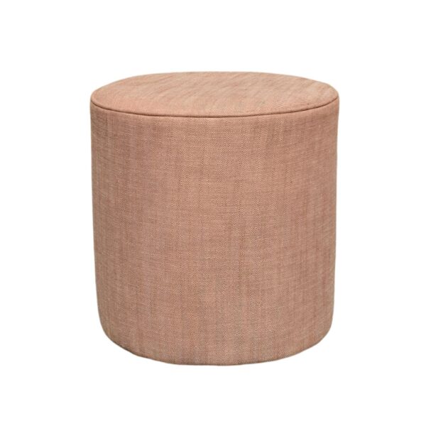 Herringbone Salmon Ottoman