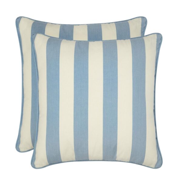 Cornish Blue Striped Cushion