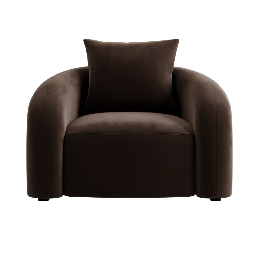 Lola Chocolate Armchair - Image 3