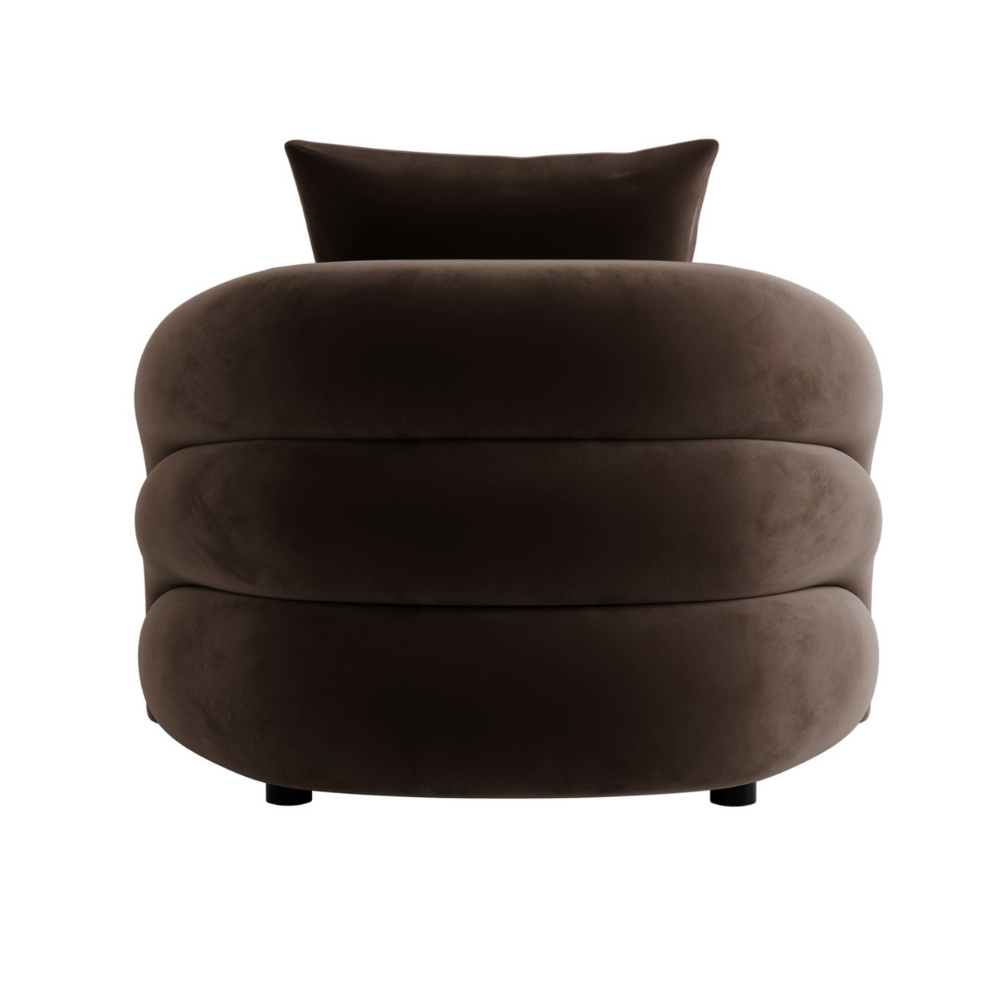 Lola Chocolate Armchair - Image 2