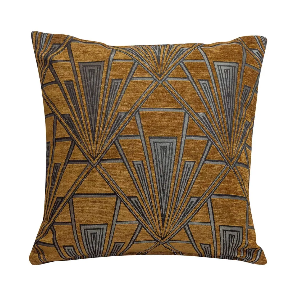 Art Deco Geometric Cushion Gold / Silver