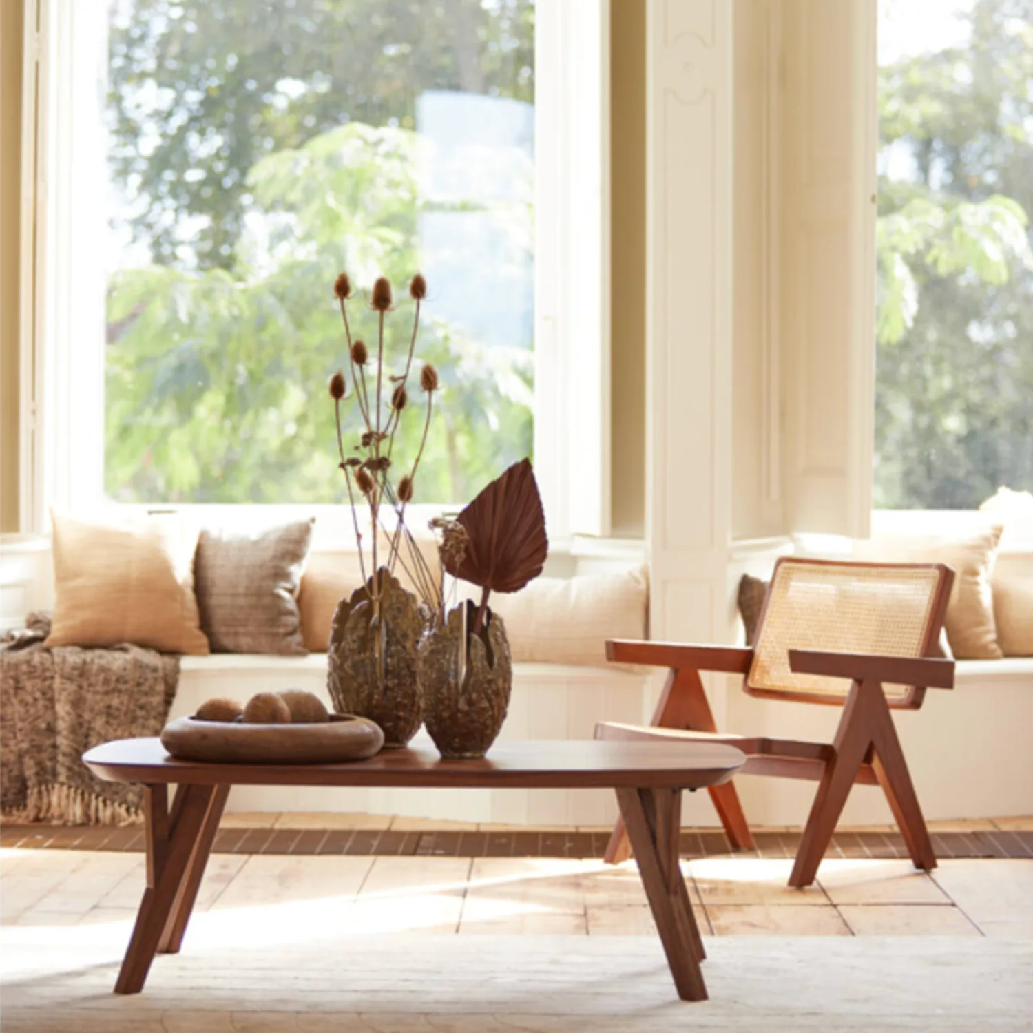Midcentury Panama Coffee Table – Dark Walnut - Image 2