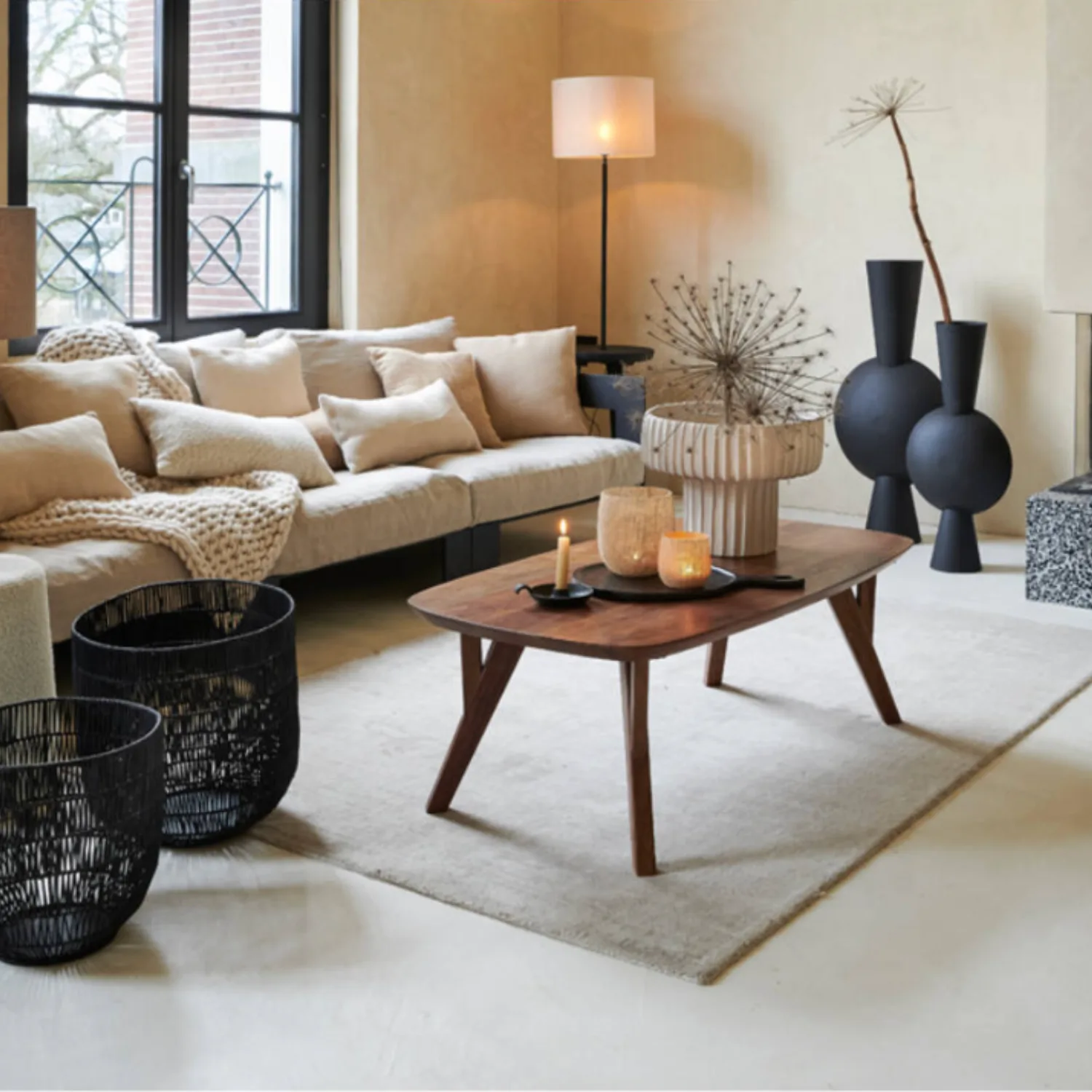 Midcentury Panama Coffee Table – Dark Walnut - Image 3