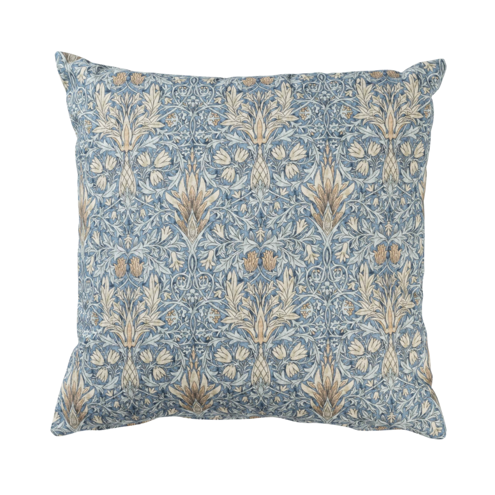 William Morris Snakeshead Cushion – Blue