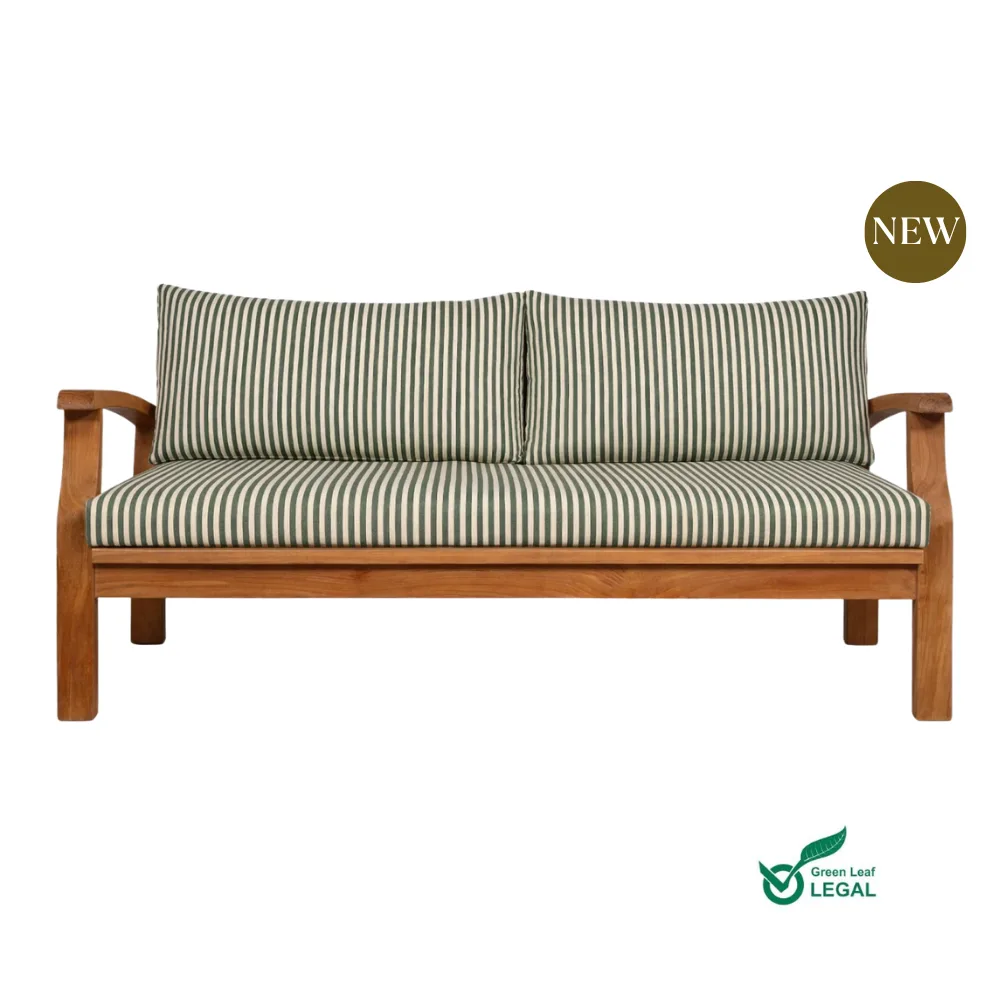 Ostuni Olive Stripe Sofa