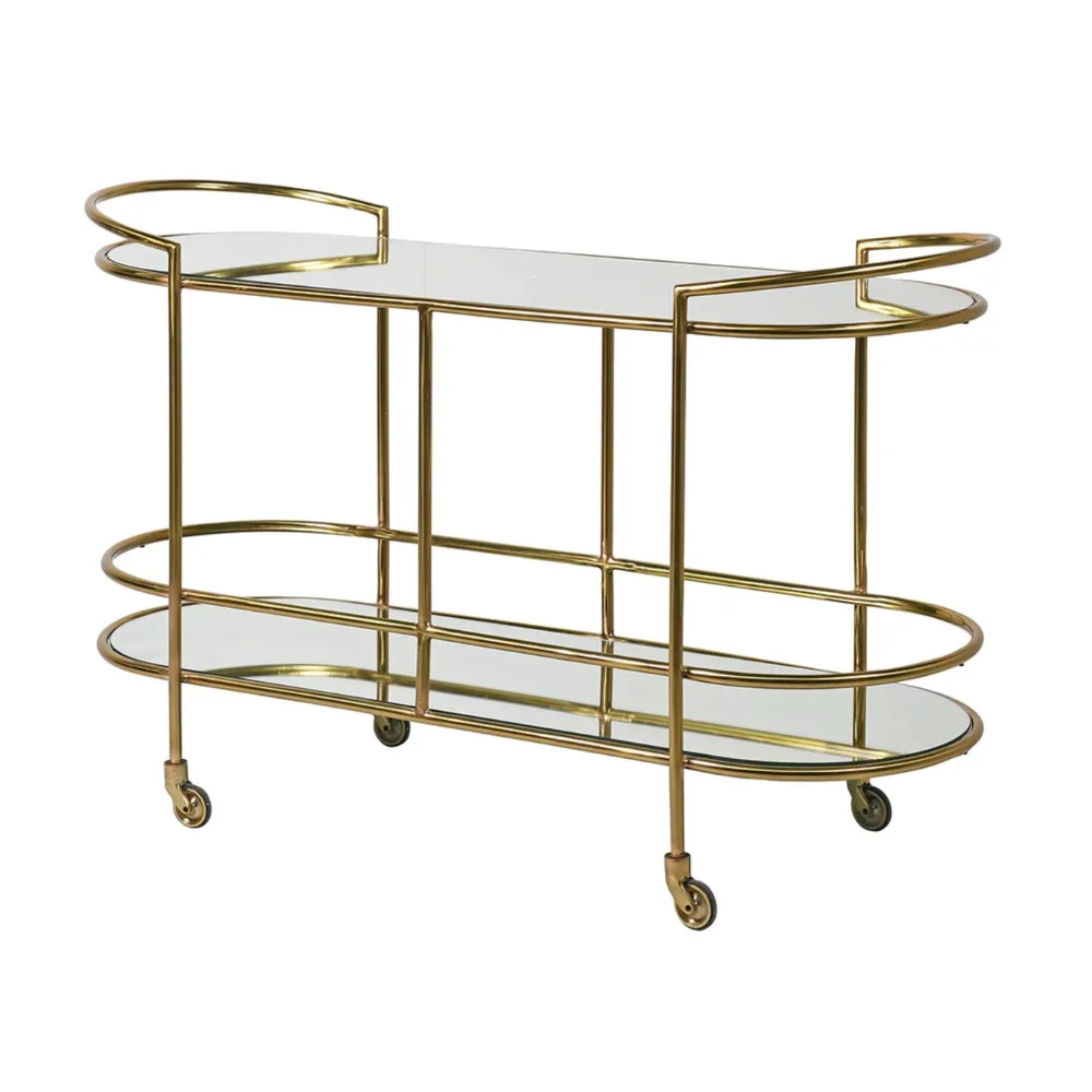 Elara Oval Mirror Trolley
