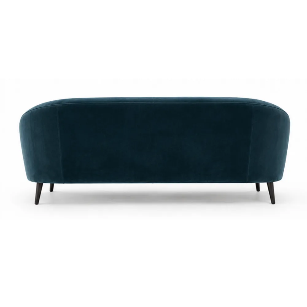 Marine Blue Velvet Sofa - Image 3