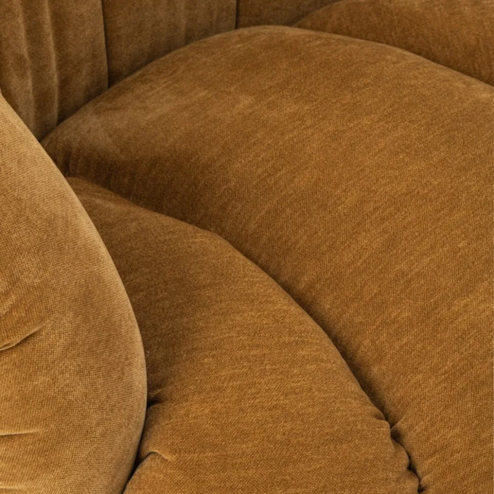Margaux Mustard Velvet Chair - Image 3