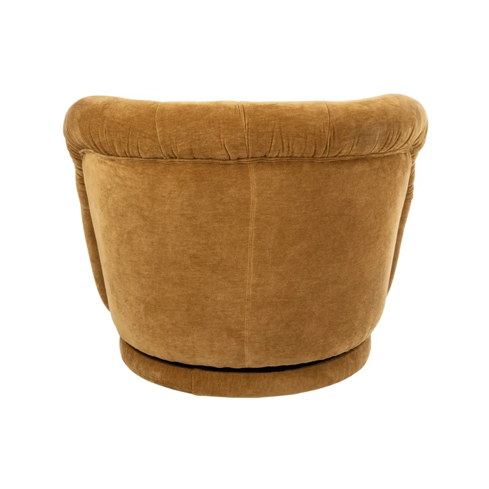 Margaux Mustard Velvet Chair - Image 5