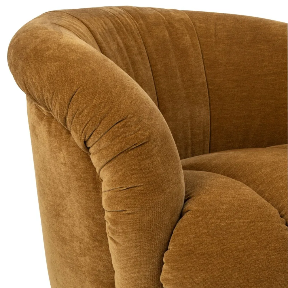 Margaux Mustard Velvet Chair - Image 7