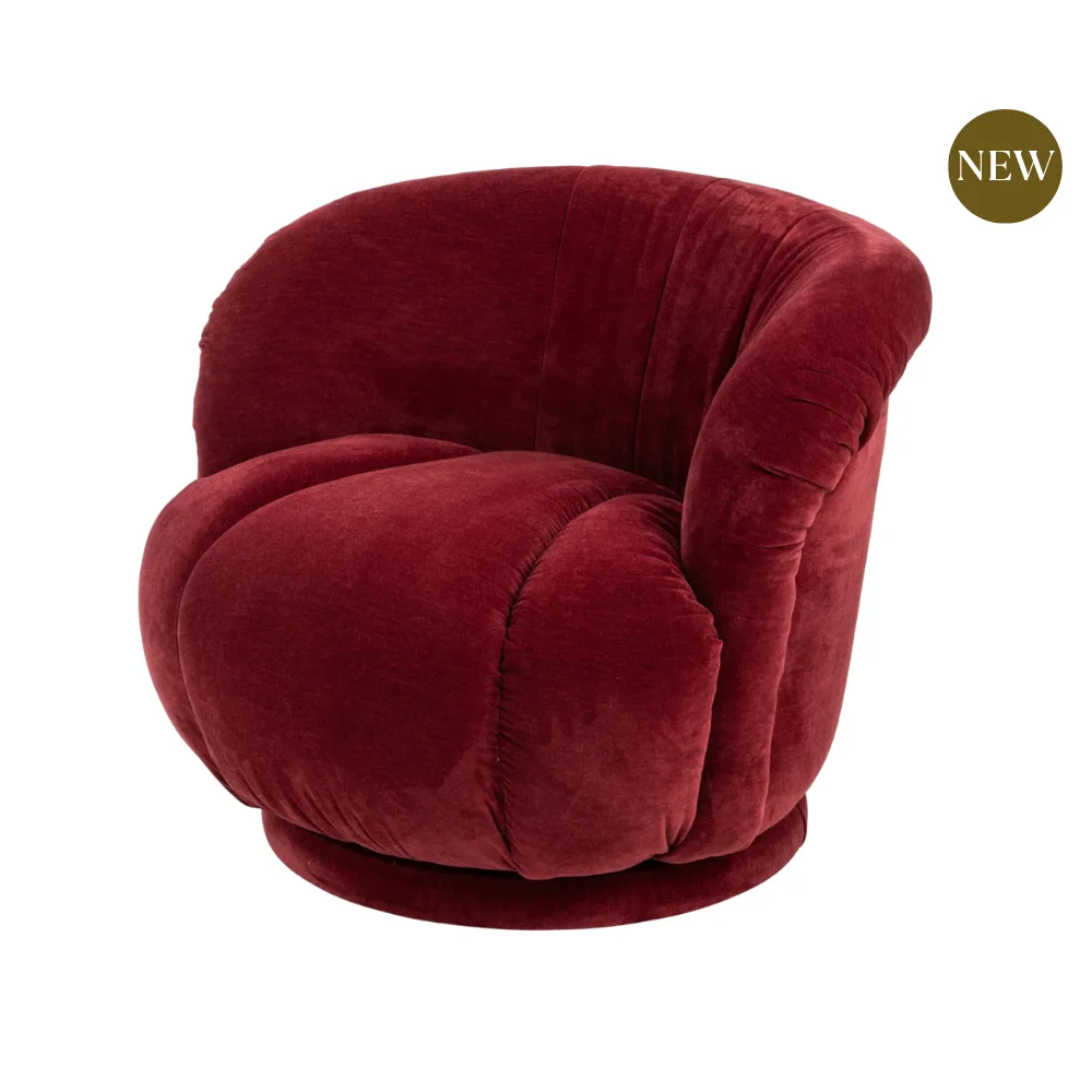 Margaux Mulberry Velvet Chair