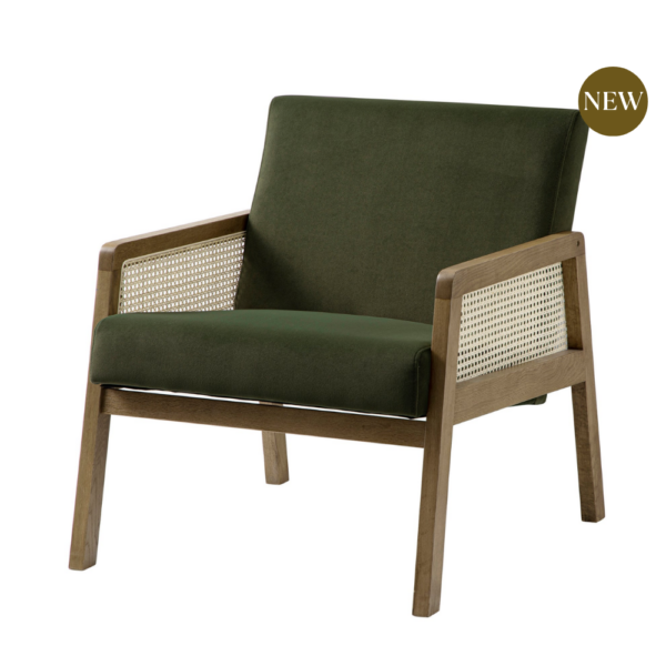 Mid-century Panama Armchair - Olive