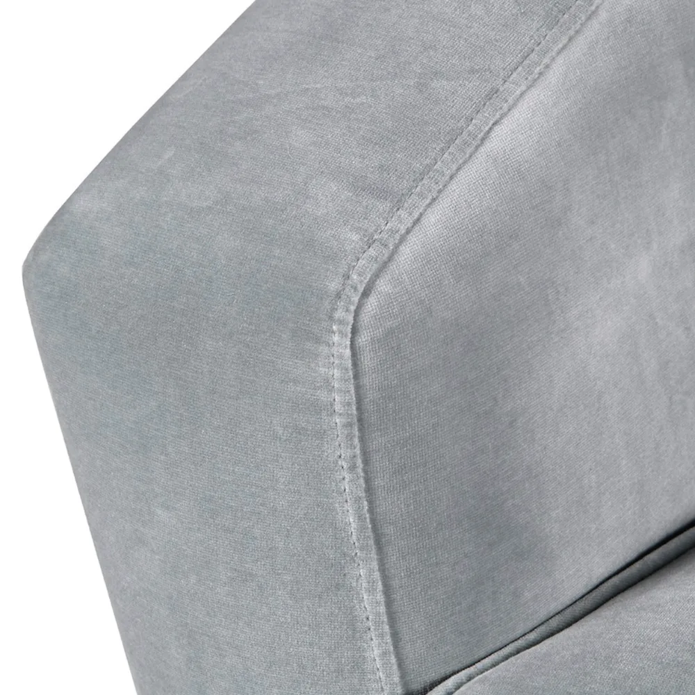 Powder Blue Velvet Chair - Image 4