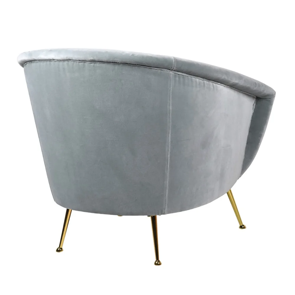 Powder Blue Velvet Chair - Image 2